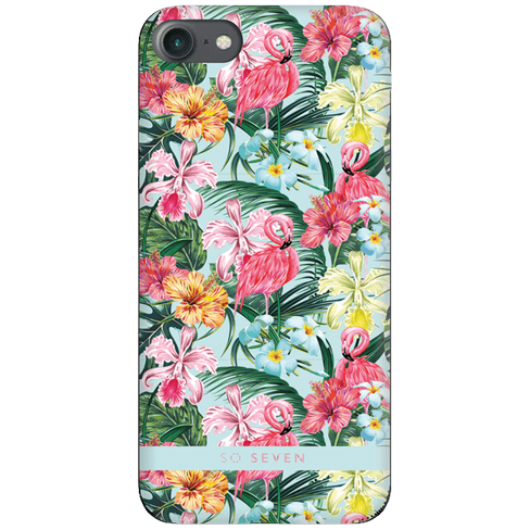 SBS Apple iPhone X/XS чехол (Hawai Flamingo Cover) | Pink