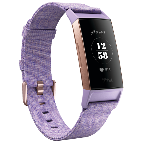 Fitbit Charge 3 Lavender Woven | Bite