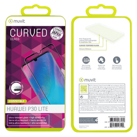 Muvit Huawei P30 Lite aizsargstikliņš (Muvit Curved Screen Glass Transparent)