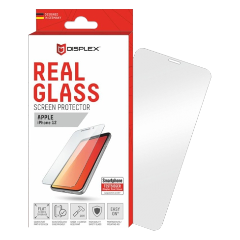 Displex Apple iPhone 12/12 Pro aizsargstikliņš (Real 2D Screen Transparent Glass)