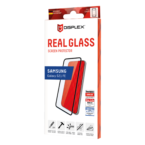 Displex Samsung Galaxy S21 FE защитное стекло (Full Cover Real 3D Glass Black)