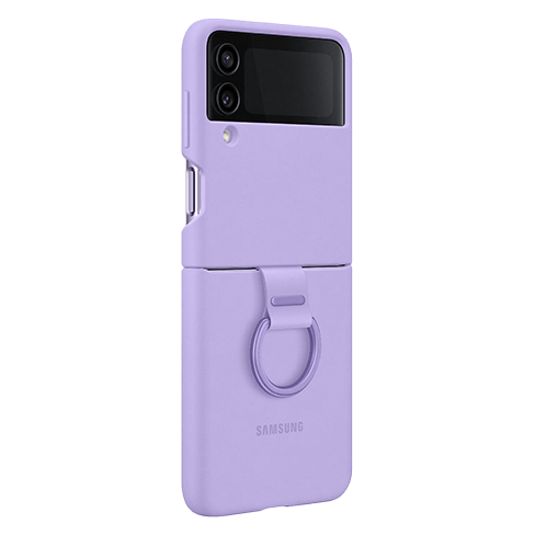 Galaxy Flip4 чехол (Silicone Cover with Ring)