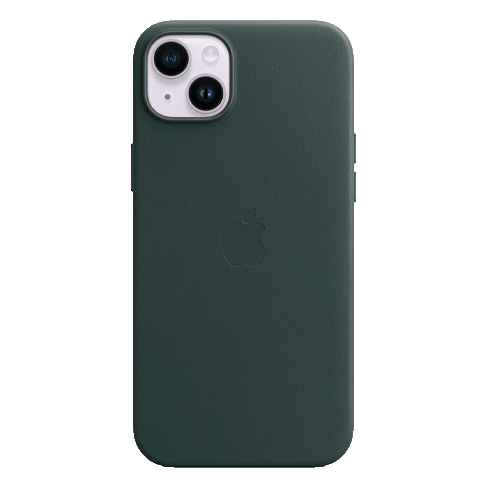 iPhone 14 Plus чехол (Leather Case with MagSafe)