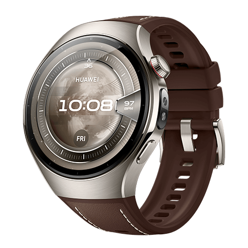 Huawei Watch 5 LTE 46mm | Titanium Silver Brūns 2 img.