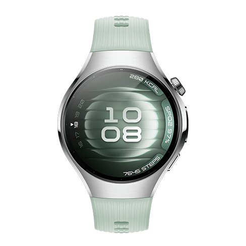 Huawei Watch 5 LTE 42mm | Stainless Steel Silver Zaļš 1 img.