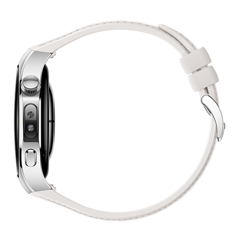 Huawei Watch 5 LTE 42mm | Stainless Steel White Balts 3 img.