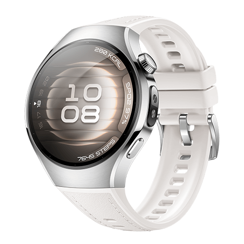 Huawei Watch 5 LTE 42mm | Stainless Steel White Balts 2 img.