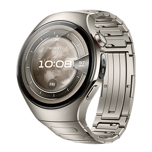 Huawei Watch 5 LTE 46mm | Titanium Space Silver Sudrabs 2 img.
