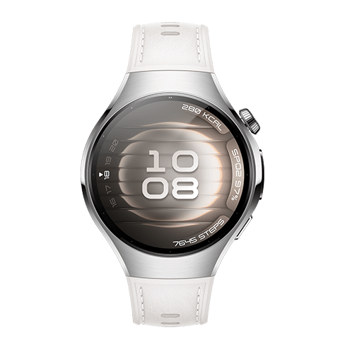 Huawei Watch 5 LTE 42mm | Stainless Steel White Balts 1 img.