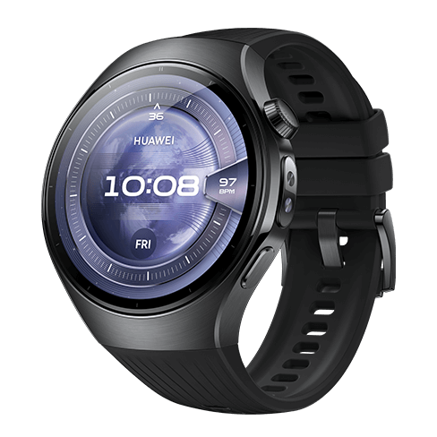 Huawei Watch 5 LTE 46mm | Stainless Steel Melns 2 img.