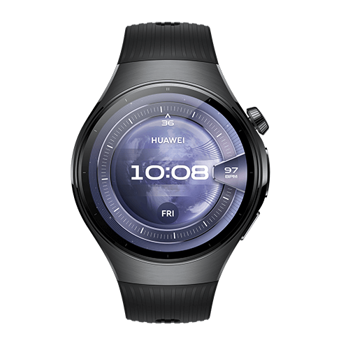 Huawei Watch 5 LTE 46mm | Stainless Steel Melns 1 img.
