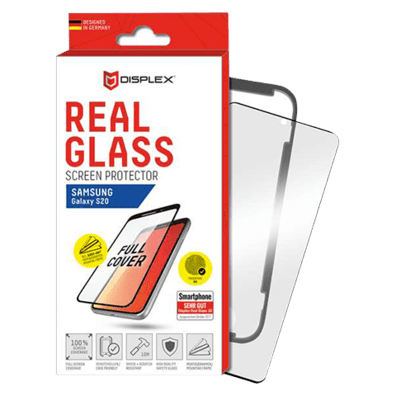 Samsung Galaxy S20 aizsargstikliņš (Displex Real Glass 3D Black) | Bite