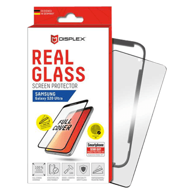 Samsung Galaxy S20 Ultra aizsargstikliņš (Displex Real Glass 3D Black) | Bite
