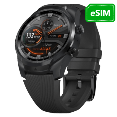 Mobvoi TicWatch PRO LTE Smartwatch (eSIM) Black (WF11018) | Bite