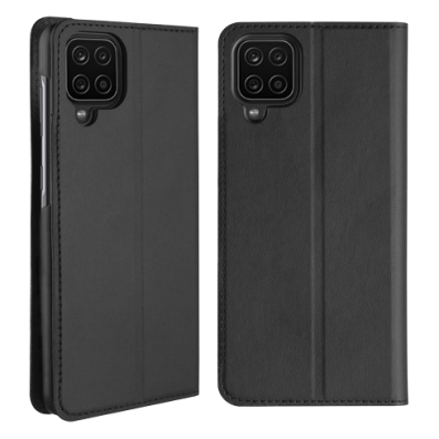 Samsung Galaxy A12 Folio Case By Muvit Black | Bite