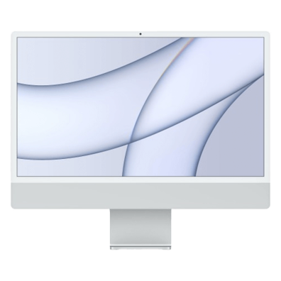 Apple iMac 24” 4.5K Retina, Apple M1 8C CPU, 7C GPU/8GB/256GB SSD/Silver/INT (MGTF3ZE/A) | Bite