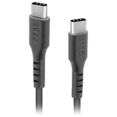 Type-C to Type-C Cable 2.0 3A 1m By SBS Black | Bite