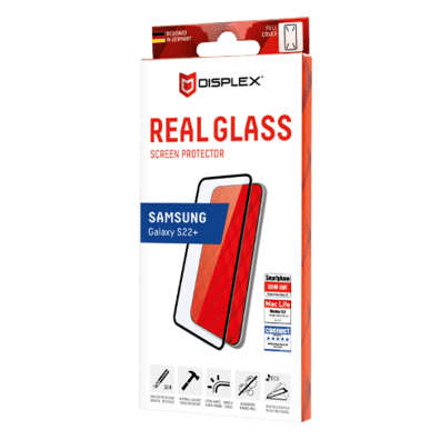 Samsung Galaxy S22+ Full Cover 3D Glass By Displex Black | Bite