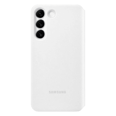 Samsung Galaxy S22+ Smart Clear View Cover White | Bite