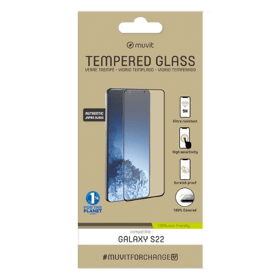 Samsung Galaxy S22 Tempered Screen Glass By Muvit Transparent | Bite