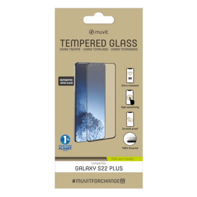 Samsung Galaxy S22+ Tempered Screen Glass By Muvit Transparent | Bite