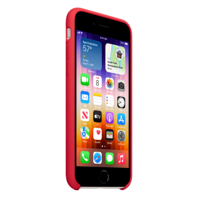 Apple iPhone SE 2022 Silicone Case RED | Bite