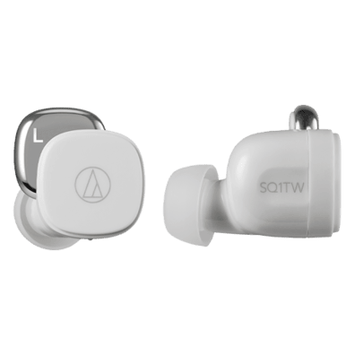 Audio Technica Wireless Earbuds SQ1TW White | Bite